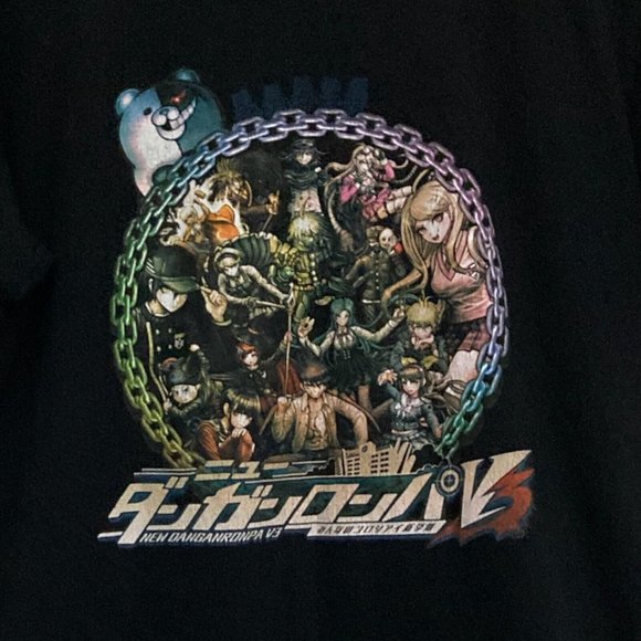 For Fans By Fans Adults Large Black Shirt Short Sleeve Characters Japanese Anime - Picture 3 of 4